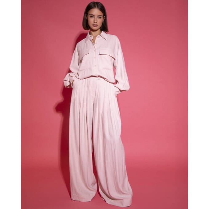 Studio Amaya Loeke Blouse Dames - Jurken - Lichtroze - Maat M