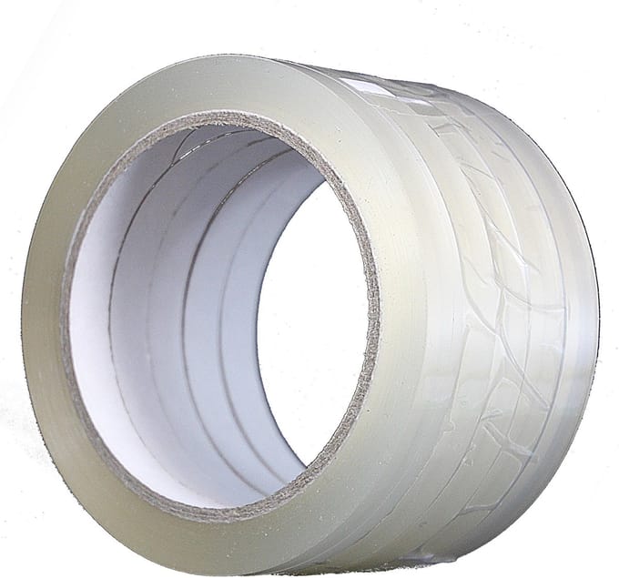 5 rollen - PP tape transparant - 12mm x 66mtr - zakkensluiter