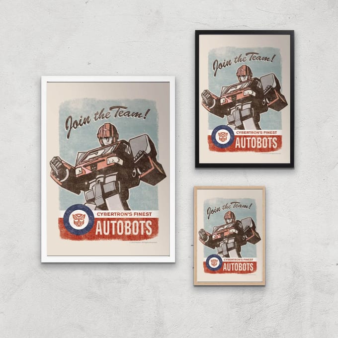 Transformers Join The Team Art Print - A4 - Print Only