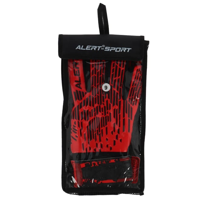 Alert keeperhandschoenen voetbal met polsbescherming maat M latex PU.
