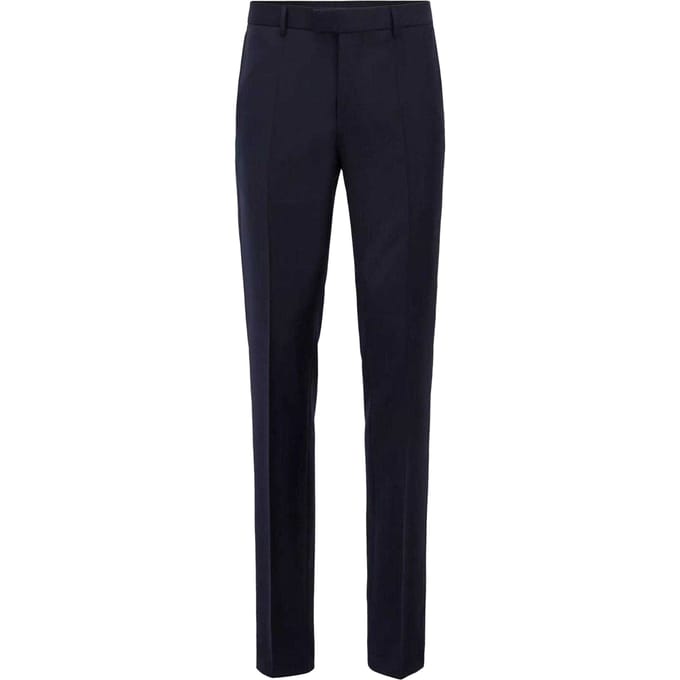 Boss Heren Lone Normale Formele Broek (Marine)