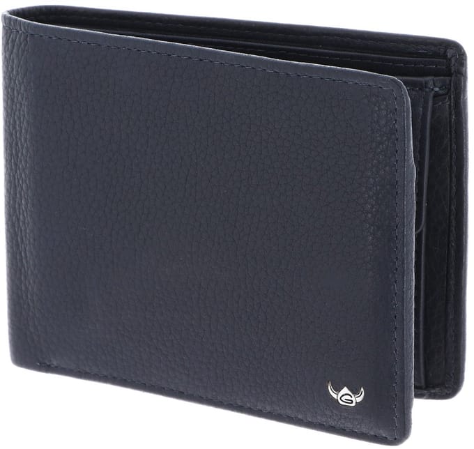 Golden Head Leren portemonnee Capri RFID Protect Scheintasche 1138 Blau donkerblauw