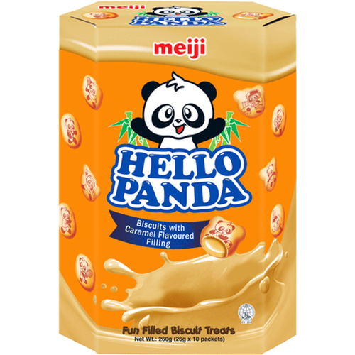 Meiji Hello Panda Koekjes met karamelvulling XL 260 g