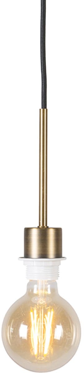 QAZQA Combi 1 - Minimalistische hanglamp - 1 lichts - 60 mm - brons