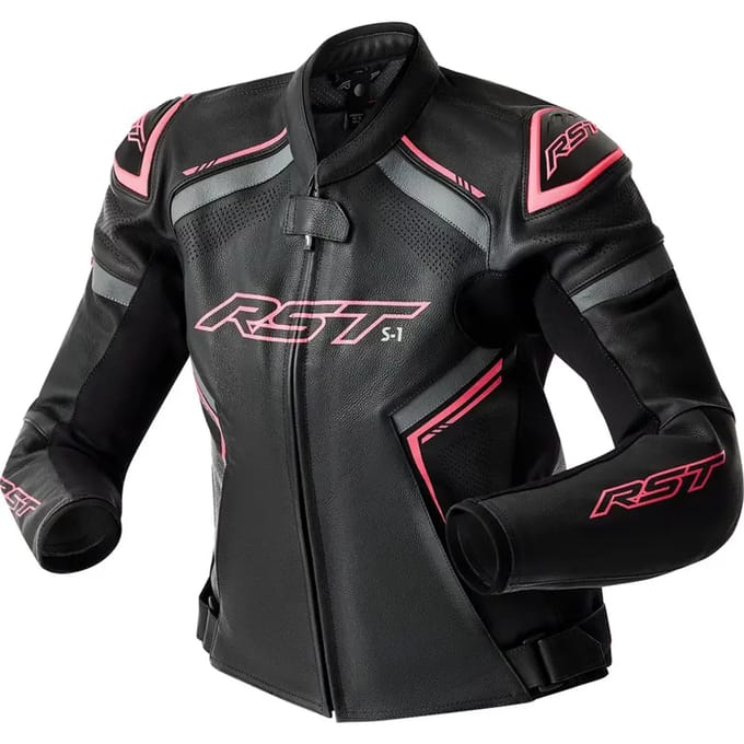 Leren motorjack voor vrouwen RST S1 D3O