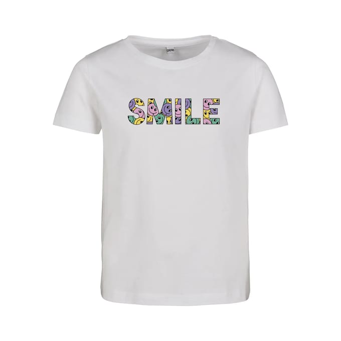 Kinder-T-shirt Mister Tee Colorful Smile Short Sleeve