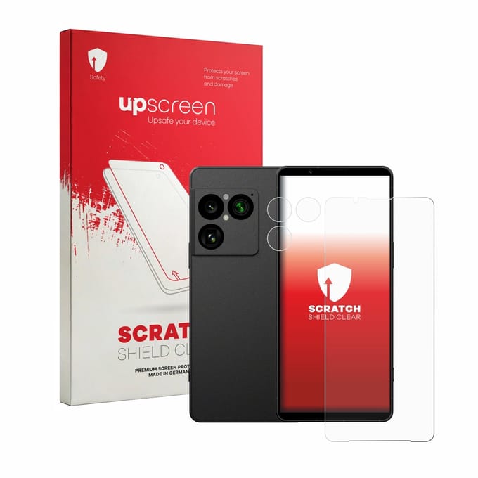 upscreen - Screenprotector voor Sony Xperia 1 VIII (Voor+Camera) - Folie Beschermfolie transparant