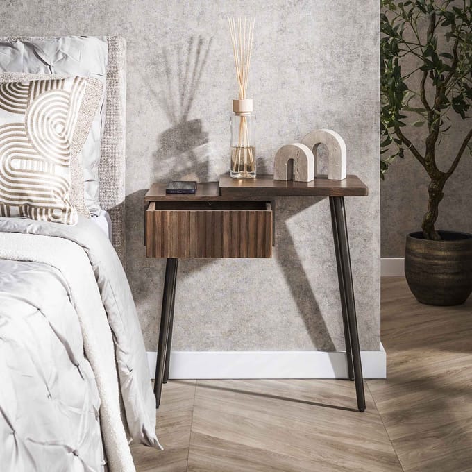Nachtkastje Oslo Rechts Acaciahout Drift Brown 1 Lade