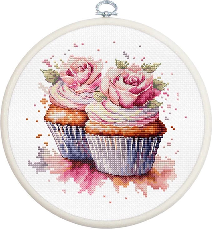 Luca-S The Cupcakes borduren (pakket) BC215