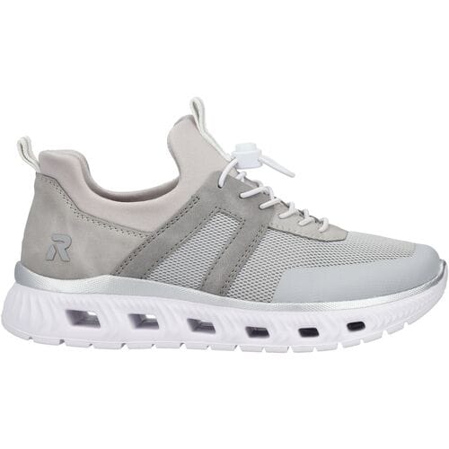Rieker Dames Sneaker Low Sneaker Casual Comfortabel Memory-Foam M6061-40 Grey Kombi