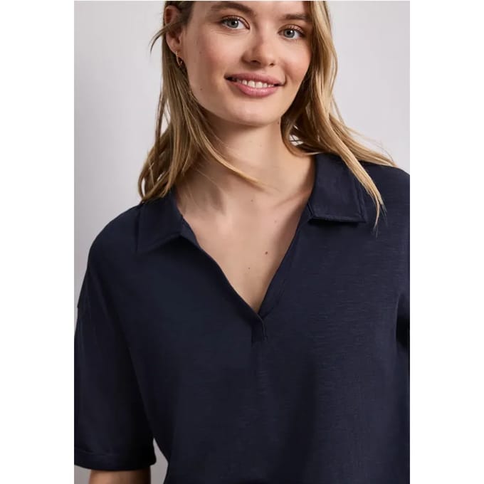 Jersey poloshirt met korte mouwen
