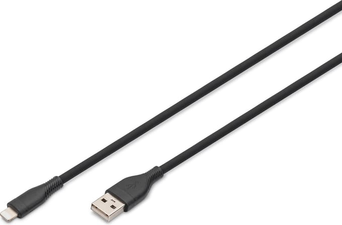 Digitus AK-600108-010-S Lightning-kabel 1 m Zwart