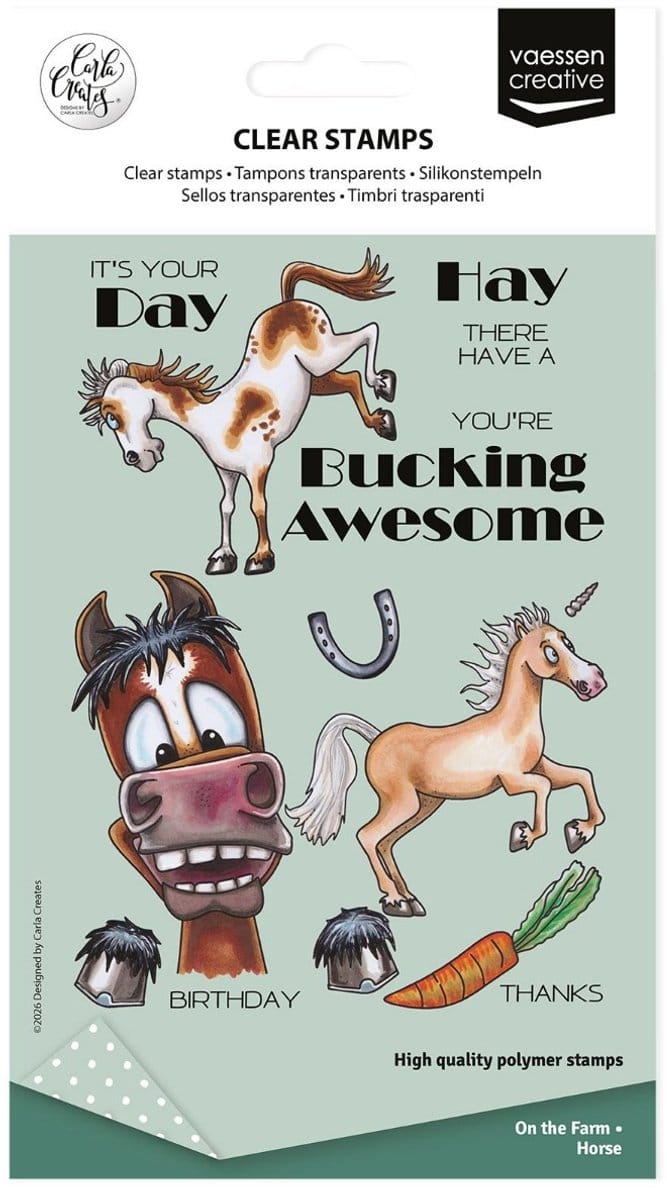 Clearstamps Horse On the farm - Carla Creates
