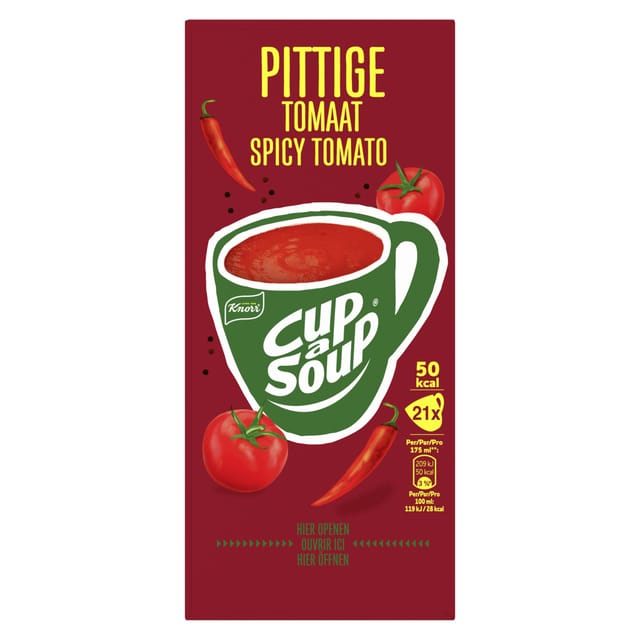 Knorr Cup-a-Soup Pittige Tomaat 21 x 175 ml