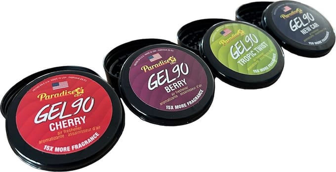 Paradise Air - Car Airfreshner Gel90 - 4 pack