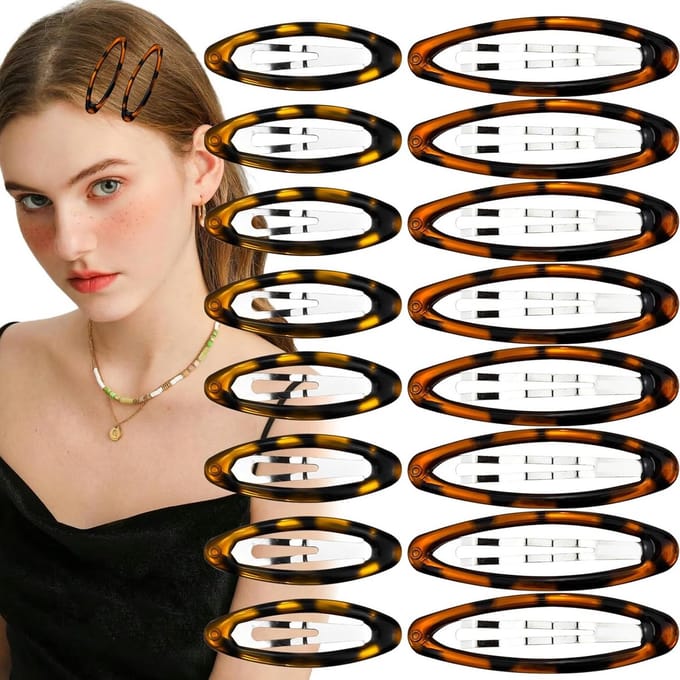 30 Ovale Haarspeldjes Vintage Schildpad Patroon Metalen Bruiloft Accessoires