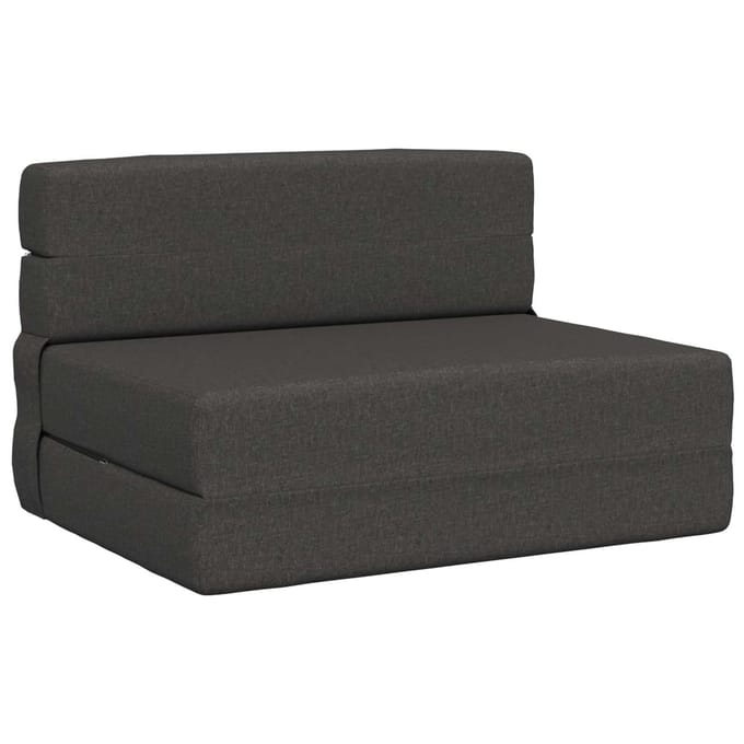 vidaXL - Vouwbare - Sofa - Bed - Donkergrijs - 70 - x - 72 - x - 60 - cm - Stof