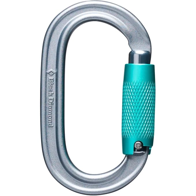 Black Diamond Oval Triple Lock Karabijnhaak Zilver