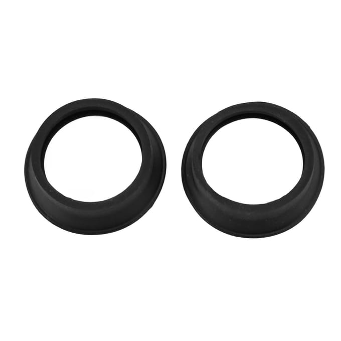 2 stuks Scope Oculair Oculair Opvouwbare Zachte Rubberen Oculairkap voor 28 tot 32mm Microscoop Monoculair black