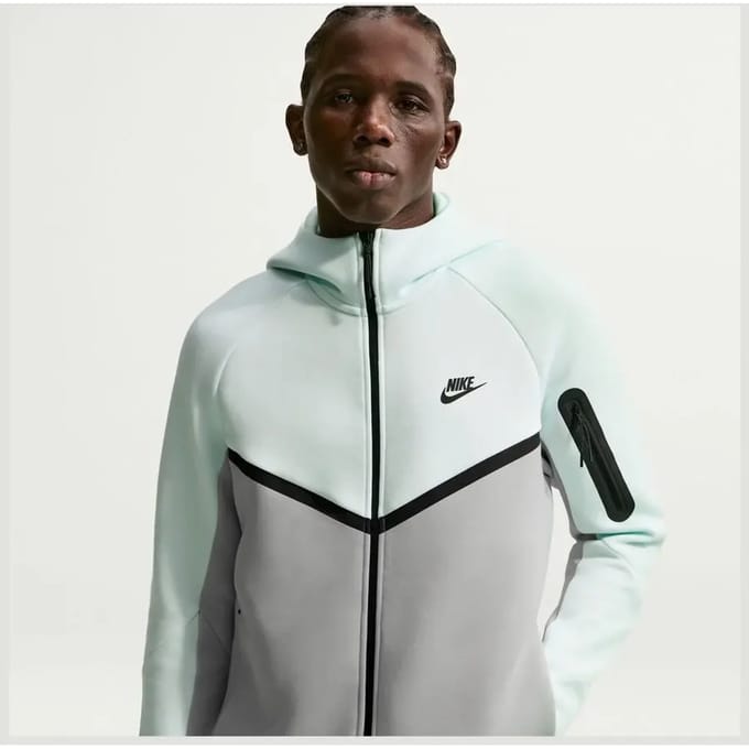 Damesjack met oversized rits Nike Tech