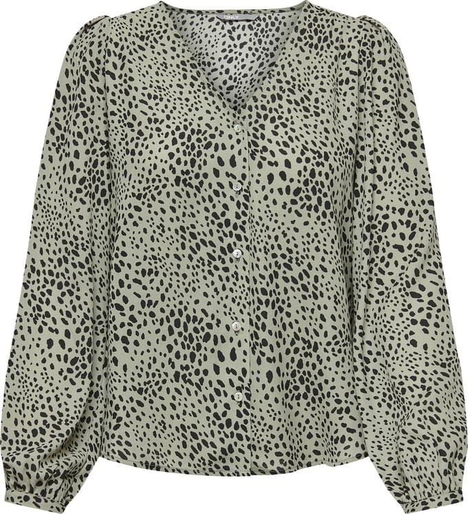 ONLY - ONLSONJA LIFE L/S BUTTON TOP PTM - Dames - Blouses