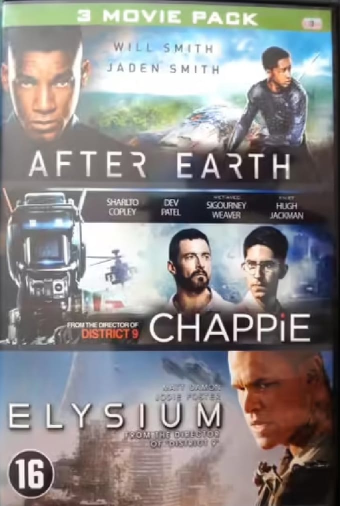 After Earth / Chappie / Elysium - 3 movie pack