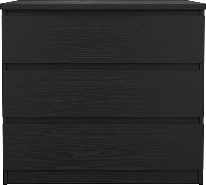 Naia kommode 3 lades zwarte structuur.