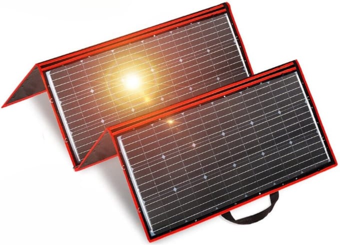 Zonnepaneel Opvouwbaar - Zonnepaneel Camper - Makkelijk en Draagbaar - Flexibel - 12V - 200W