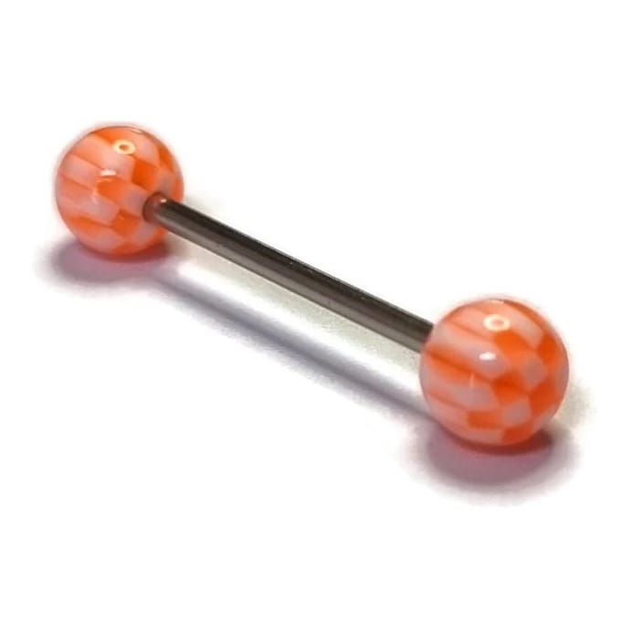 Piercings- Speelse acryl tongpiercing - Veilig voor je tanden - Uniek