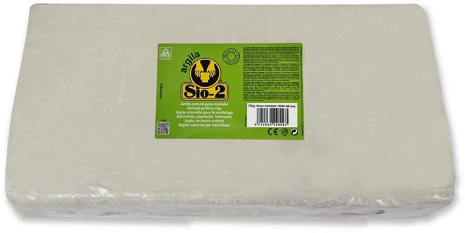 SIO-2 SIO-2 Natuurlijke Klei met Chamotte 10kg Wit