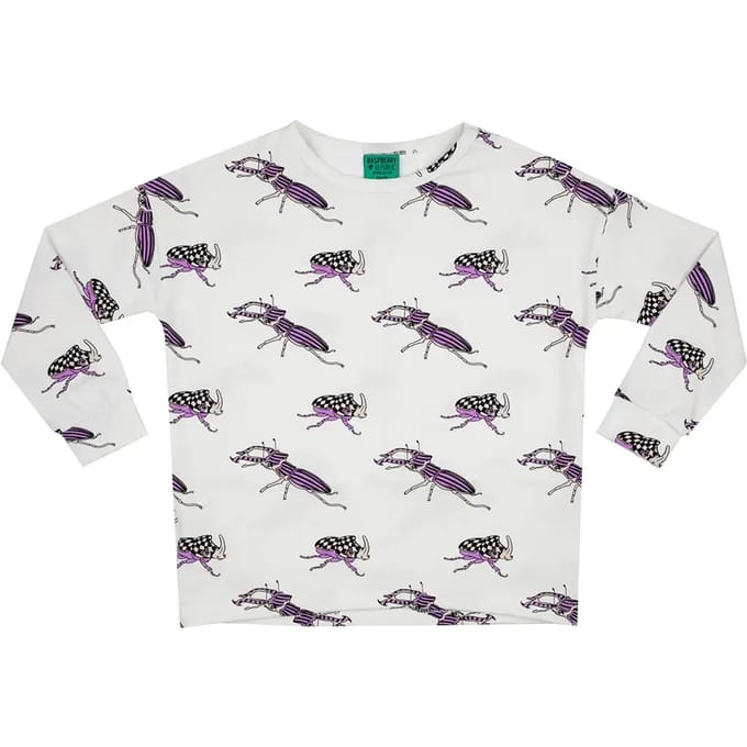 Meisjes-T-shirt met lange mouwen Raspberry Republic Beetle Bug
