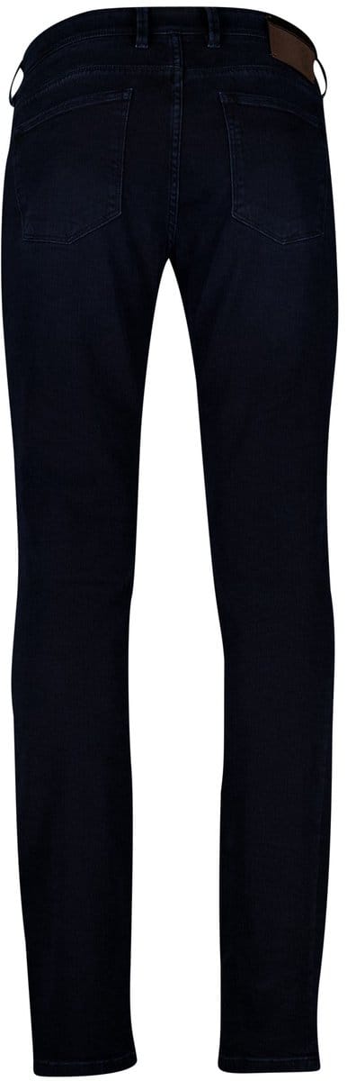 denim Gardeur jeans donkerblauw effen normale fit