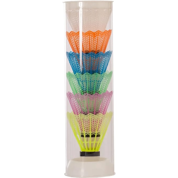 Set van 6 plastic badmintonshuttles Softee