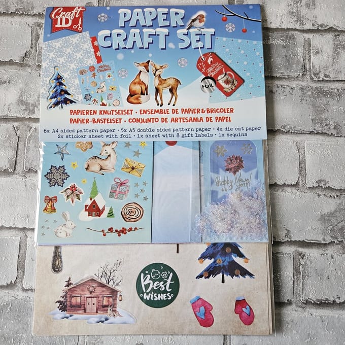 kerst craft set blauw, Diy kit