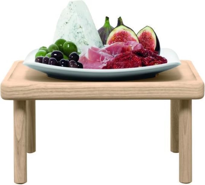 L.S.A. - Stilt Serveerplateau met Bord 23,8x35,5 cm - Porselein - Bruin
