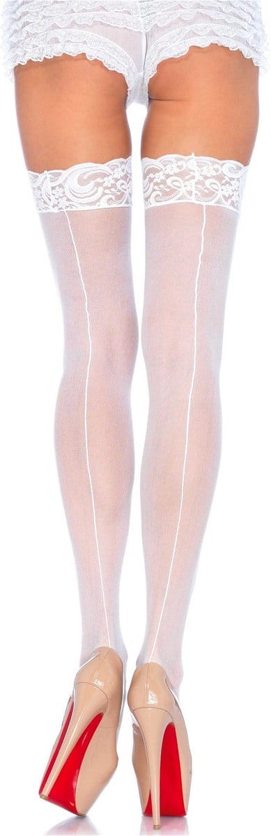 Dames kanten zelfklevende tights Leg Avenue