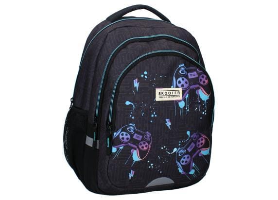 Skooter Game Face On Rugzak - Zwart - Schooltas Jongen - Gaming