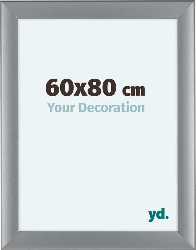 Your Decoration - Fotolijst 60x80 cm - MDF - Zilver Mat - Como