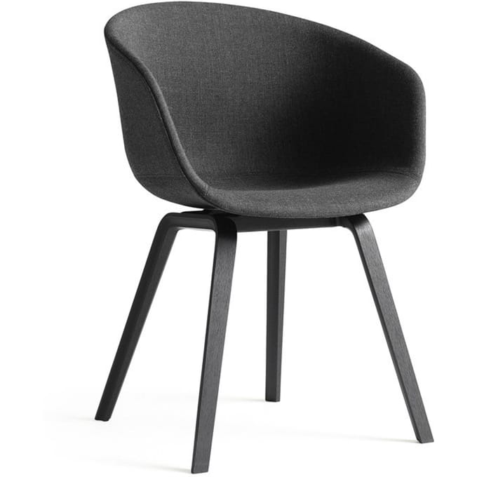 HAY - About a Chair AAC 23 - Remix 163 - antraciet - zwarte lak op waterbasis - grau