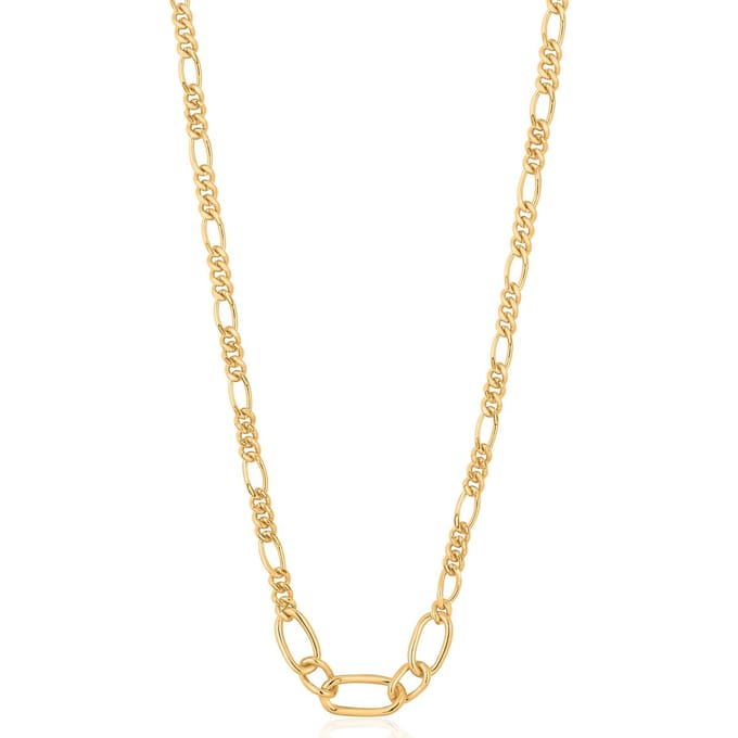 Ania Haie Chain Reaction AH N021.03G Dames Ketting 40 cm