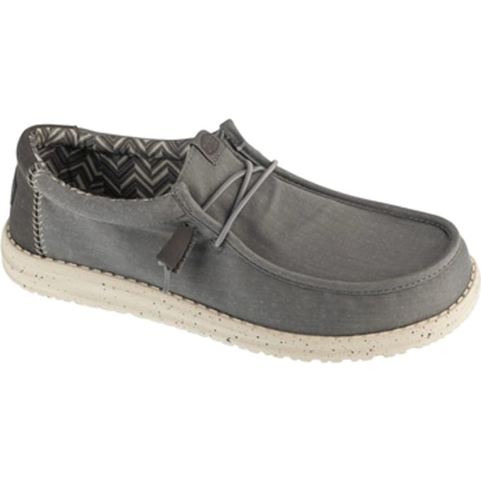 Hey Dude Wally Stretch Canvas, Mannen, Grijs, Sneakers, maat: 42
