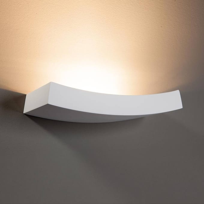Lindby - Wandlamp - 2lichts - Gips, metaal, glas - H: 7 cm - G9 - wit