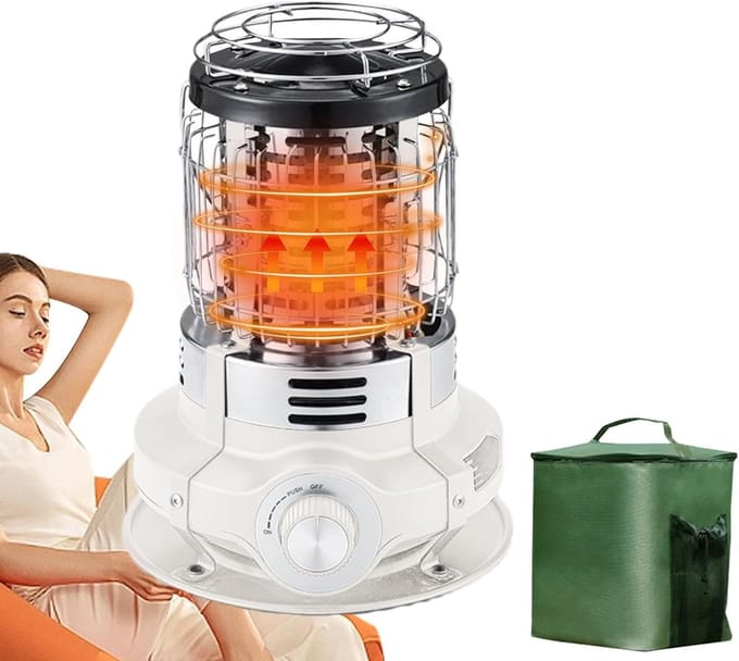 Buitenverwarming Elektrisch - Terrasverwarmer - Comfortabel Buiten Zitten - Snelle Warmte - 1500 W - Wit