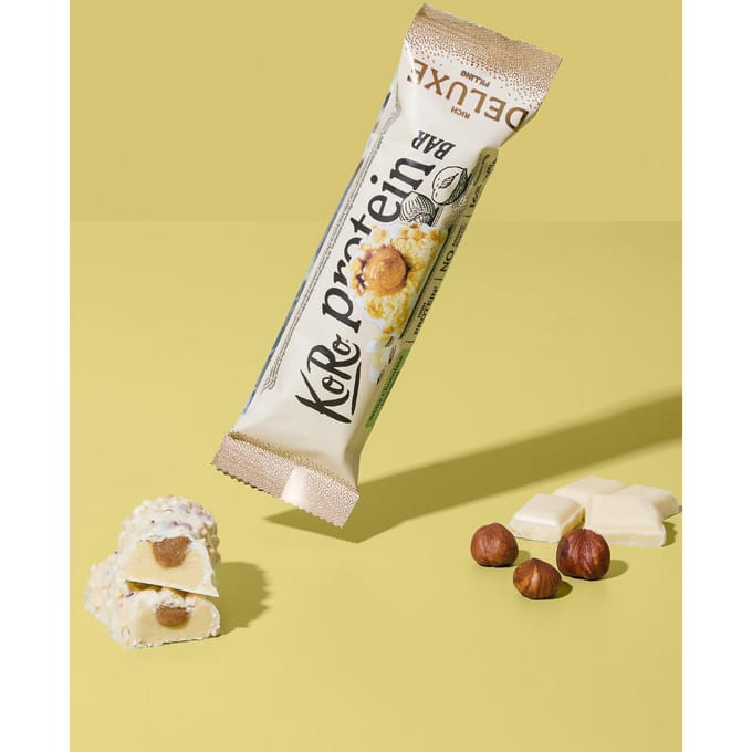 Protein bar deluxe white chocolate hazelnut 55 g
