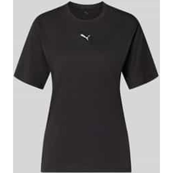 T-shirt met Labelstitching en Ronde hals