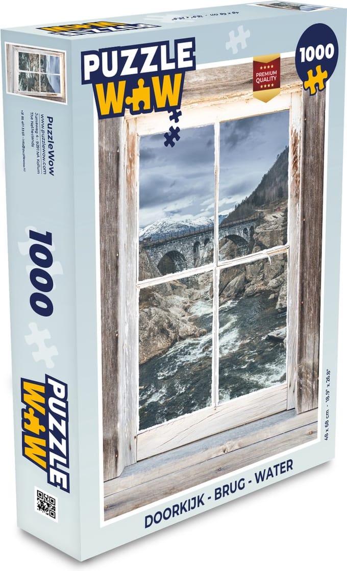 Puzzel Doorkijk - Brug - Water - Legpuzzel - Puzzel 1000 stukjes volwassenen