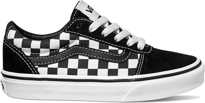 Vans Youth Ward Sneakers - (Checkered) Black/True White