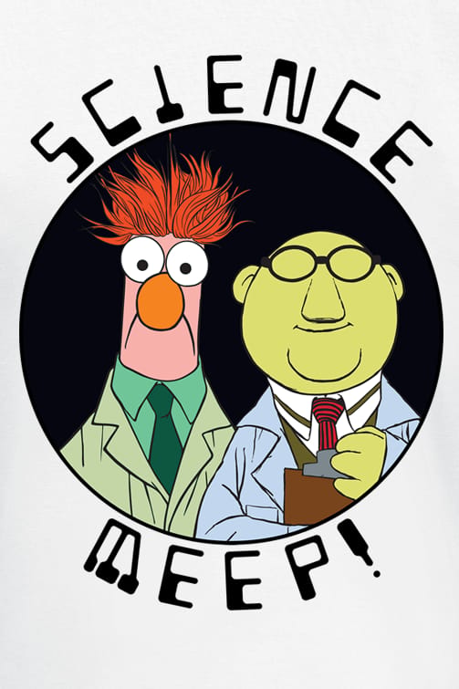 Die Muppets T-shirt - Science Meep - M tot XXL - voor Mannen - wit