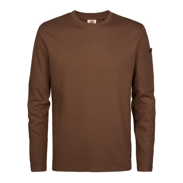 Petrol Industries Heren sweater m-3060-swr373 7158 saddle brown