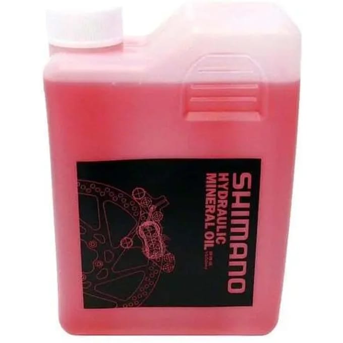 Shimano Hydraulische minerale olie voor schijfremmen - 1000 ml - Transparant/Roze